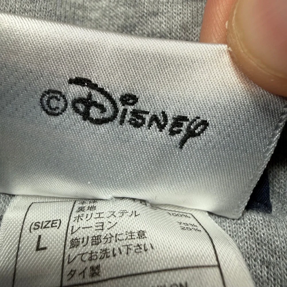 Disney Jacket Kids Large Blue Mickey Mouse‎ Walt Disney World Vintage 90s Zip Up